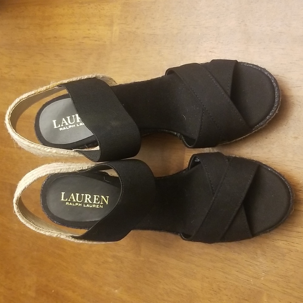LAUREN Ralph Lauren Elena wedge sandals.